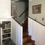 after newel posts and balustrade