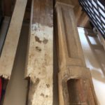 before newel posts and balustrade