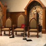 Blackburn Furniture celebrant chairs altar st maximillian
