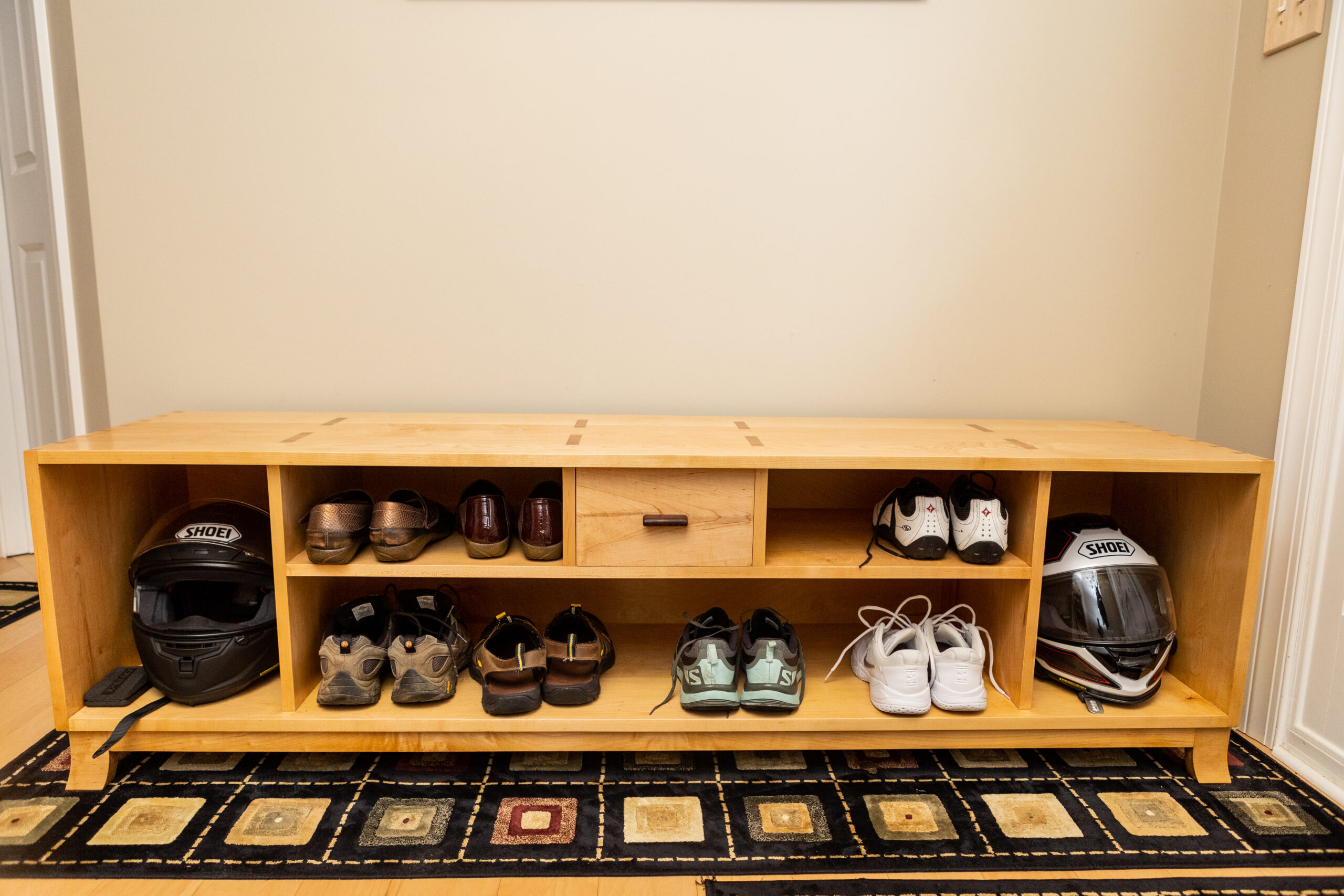 Maple Bench Mudroom